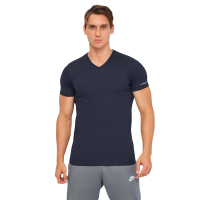 Футболка Kappa T-shirt Mezza Manica Scollo V K1316 BluNavy темно-синій XXL (8016279702530)