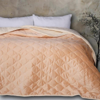 Покривало MirSon №5050 Velor charm Beige 200х220 см (2200008376796)
