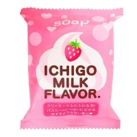 Тверде мило Pelican Petit Strawberry Milk 80 г (4976631477589)