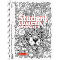 Книга записна Brunnen Коледж-блок А4 Premium Zenart Lion, крапка 80 аркушів (10-679 29 02)