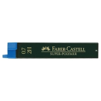Грифель для механічного олівця Faber-Castell Super-Polymer 2Н (діаметр 0,7 мм), 12 штук в пеналі (27661)
