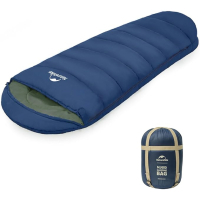 Спальний мішок Naturehike з капюшоном MJ600 CNK2300SD014, темно-блакитний (6976507663977)
