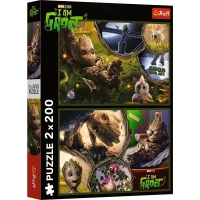 Пазл Trefl Marvel Heroes Я є Грут 2х 200 елементів (5900511133158)