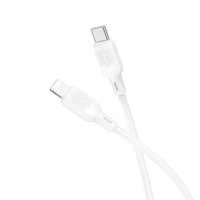 Дата кабель USB-C to Lightning 1.0m silicone BX113 Lenny white BOROFONE (6941991115387)