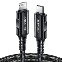Дата кабель USB-C to Lightning 1.8m 30W 3A nylon black Acefast (6974316281306)