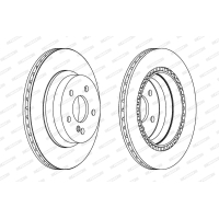 Гальмівний диск FERODO DDF1672C