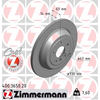 Гальмівний диск ZIMMERMANN 400.3650.20