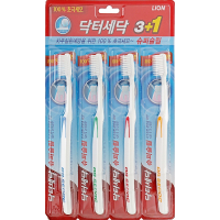 Зубна щітка Lion Dr. Sedoc Super Slim для слабких ясен 3+1 шт. (8806325602996)