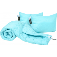 Ковдра MirSon Набір BamBoo №1685 Eco Light Blue Ковдра 200х220 + подушки 2 (2200002655804)