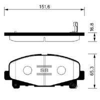 Гальмівні колодки HI-Q SP1606