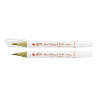 Художній маркер STA пензлик акварельний AQUA NATURAL BRUSH 3700, оливково жовтий (STA3700-55)