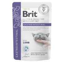 Вологий корм для кішок Brit GF VetDiets Gastrointestinal з ягням 85 г (8595602566686)