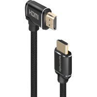 Кабель мультимедійний HDMI M to HDMI M V2.0 5.0m 90° corner Promate (prolink4k1-500.black)