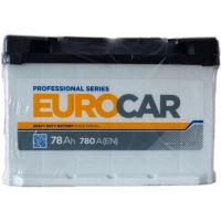 Акумулятор автомобільний EUROCAR 6СТ-78АЗ (0) (-/+) (L3) 780А 12V