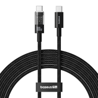 Дата кабель USB-C to USB-C 2.0m 100W (20V/5A) black Baseus (P10373000111-01)
