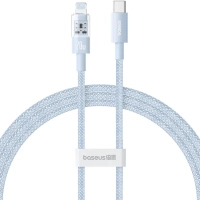 Дата кабель USB-C to Lightning 1.0m 20W Gem Fast-Charging blue Baseus (P10373001311-00)
