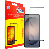 Скло захисне Dengos Full Glue Samsung Galaxy S26 Plus Black (TGFG-443)