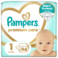 Підгузки Pampers Premium Care Розмір 1 (2-5 кг) 94 шт (8006530259187)