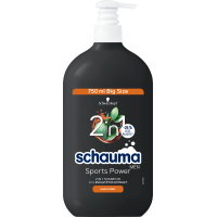 Шампунь Schauma Men Sports Power 2 в 1 з екстрактом евкаліпту для волосся та тіла 750 мл (9000101681307)