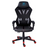 Крісло ігрове Aula F010 Gaming Chair Black/Red (6948391286228)