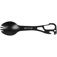 Ложка-виделка туристична Active Taller Black (GHKS001-H)