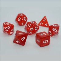 Набір кубиків для настільних ігор Games 7 Days Pearl 7 Dice Set - Red (g7dpearl03)