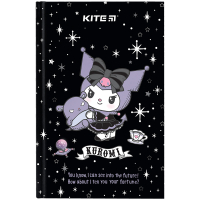 Блокнот Kite А6 Kuromi, тверда обкладинка, 80 аркушів, клітинка (HK24-199-1)