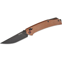 Ніж SRM Asika, Brown Micarta, Black Stonewash (411L-MN)