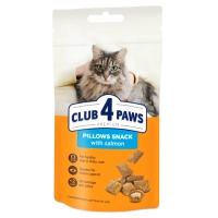 Ласощі для котів Club 4 Paws Подушечки з лососем 60 г (4820269145320)
