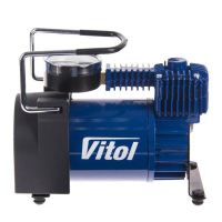 Автомобільний компресор Vitol K-50 150psi/15Amp/40л (K-50)