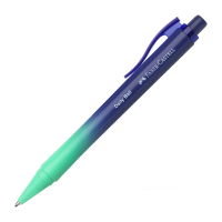 Ручка кулькова Faber-Castell Daily Ball XB Buzzing Blue, корпус синьо-зелений, стрижень синій (1,0 мм) (33094)