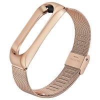 Ремінець до фітнес браслета BeCover Metal для Xiaomi Mi Band 3/4 Rose Gold (704654)