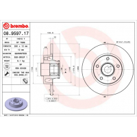 Гальмівний диск Brembo 08.9597.17