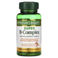 Вітамін Nature's Bounty Комплекс вітамінів B з фолієвою кислотою та вітаміном С, (NRT-13168)