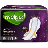 Гігієнічні прокладки Molped SuperNight Super Long 35 см 5 шт. (8690536806829)