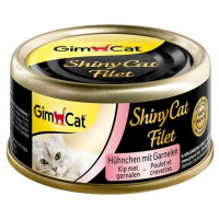 Консерви для котів GimCat Shiny Cat Filet З куркою та креветкою 70 г (4002064413785)