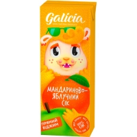 Сік дитячий Galicia Мандариново-яблучного пастеризованого неосвітленого 200 мл (4820209563511)