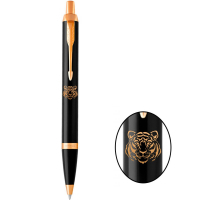 Ручка кулькова Parker IM 17 ZODIAC Black GT BP Тигр (22032_Z101y)