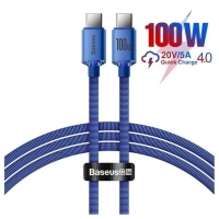 Дата кабель USB-C to USB-C 1.2m 100W blue Baseus (CAJY000603)