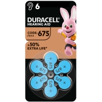 Батарейка Duracell для слухових апаратів розмір 675, 6 шт. в упаковці (5004326)