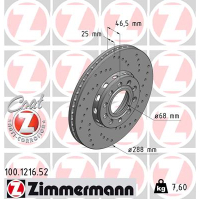 Гальмівний диск ZIMMERMANN 100.1216.52
