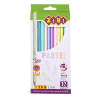Олівці кольорові ZiBi Kids line Pastel, 12 шт (ZB.2470)