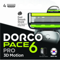 Змінні касети Dorco для системи Pace6 для чоловіків 6 лез 4 шт. (8801038585666)