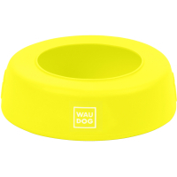 Посуд для собак WAUDOG Silicone Миска-непроливайка 1 л жовта (50798)