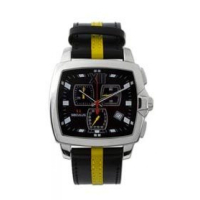 Наручний годинник Seculus 4480.1.816 black, ss, black yellow leather