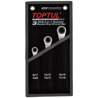 Ключ Toptul накидний з подвійною тріскачкою 72 зубця Pro-Series (GPAQ0301)
