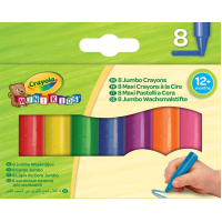 Олівці кольорові Crayola Mini Kids великі воскові для малюків, 8 шт (81-0080)