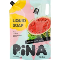 Рідке мило Pina Watermelon and basil Дой-пак 1500 мл (4820287020500)