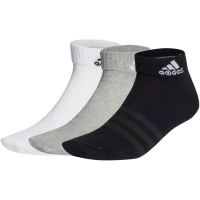 Шкарпетки Adidas T SPW ANK 3P IC1283 сірий, білий, чорний 43-45 (4066746290590)