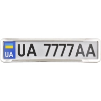 Рамка номерного знака CarLife нержавіюча сталь (NH400)